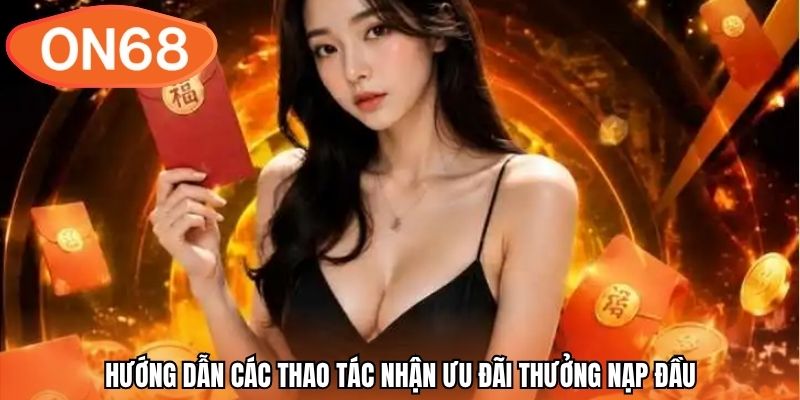 Hướng dẫn các thao tác nhận ưu đãi thưởng nạp đầu